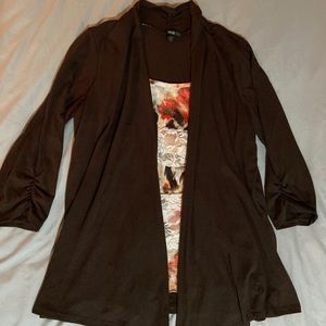 Layered Top/Cardigan Combo